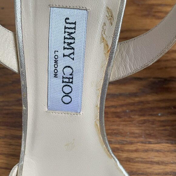 Jimmy Choo Gold Strappy Sandals, EU 40 - Picture 16 of 16